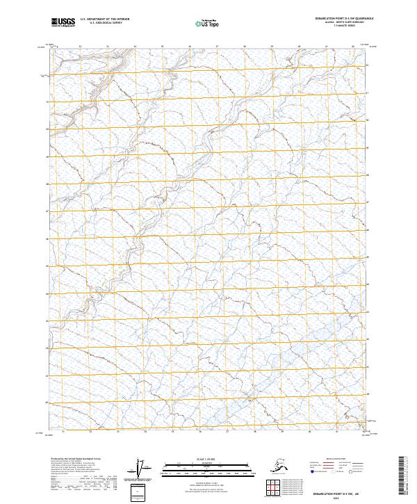 2023 Map of Demarcation Point D-3 SW, 2023 Print