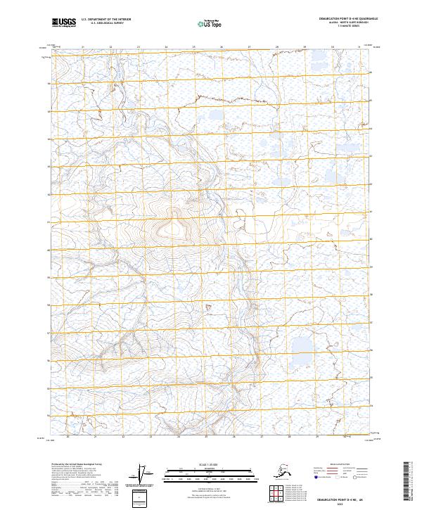 2023 Map of Demarcation Point D-4 NE, 2023 Print