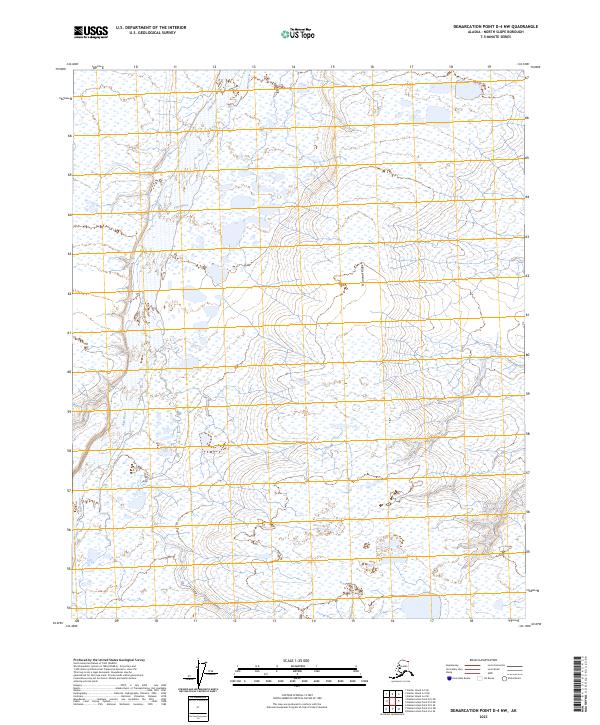 USGS Topographic Map – Demarcation Point D-4 NW