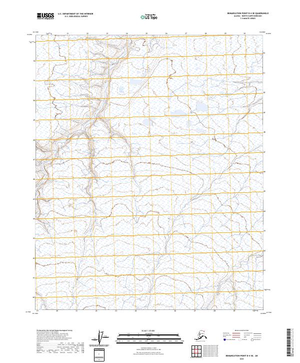 2023 Map of Demarcation Point D-4 SE, 2023 Print