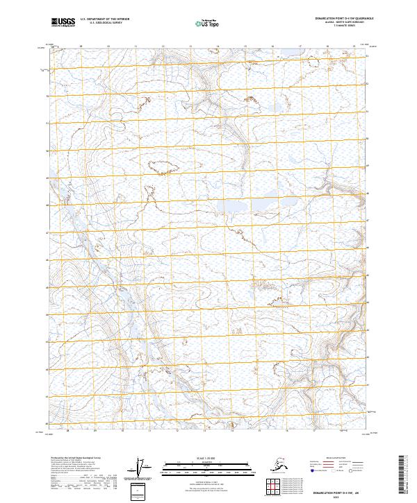 2023 Map of Demarcation Point D-4 SW, 2023 Print