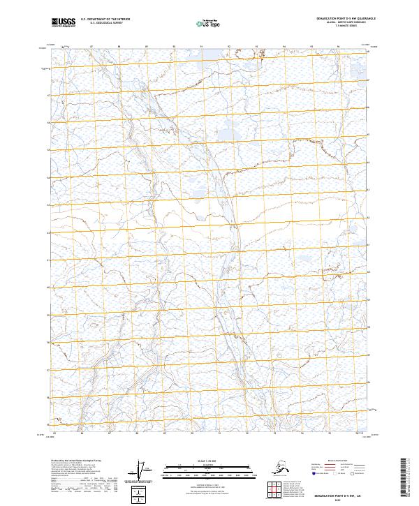 2023 Map of Demarcation Point D-5 NW, 2023 Print