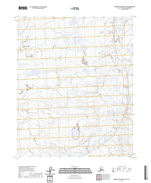 USGS Topographic Map – Demarcation Point D-5 SE