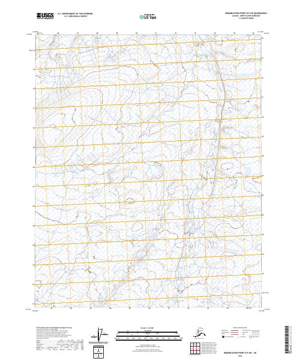 USGS Topographic Map – Demarcation Point D-5 SW