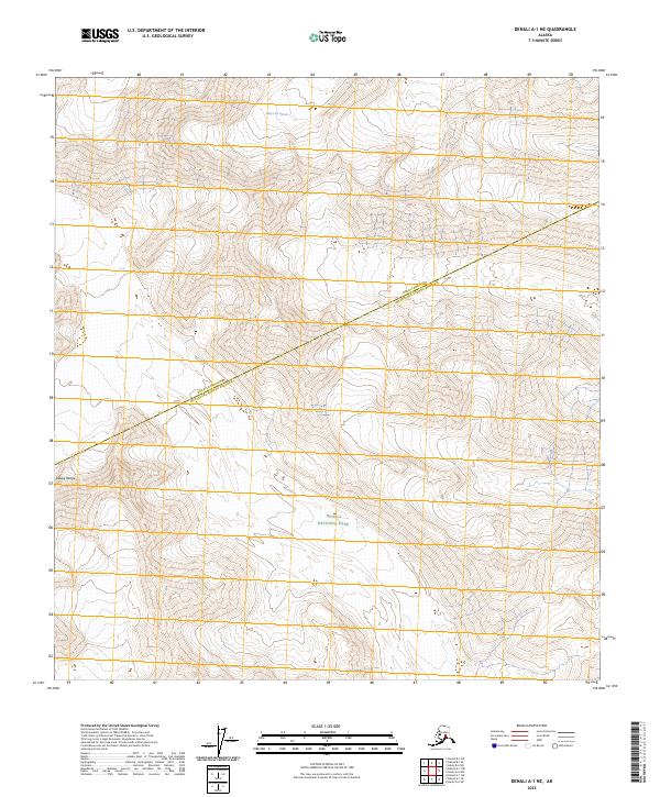 2023 Map of Denali A-1 NE, 2023 Print