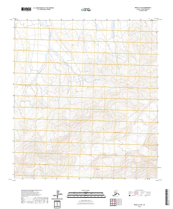USGS Topographic Map – Denali A-3 NE