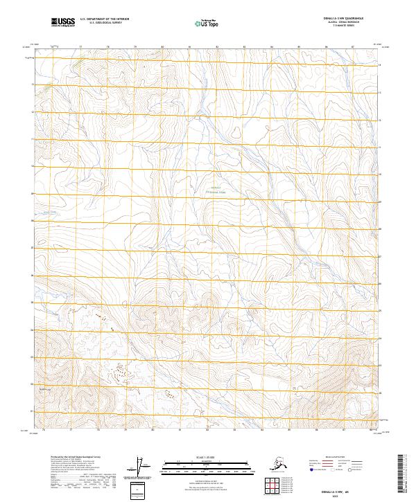 USGS Topographic Map – Denali A-3 NW