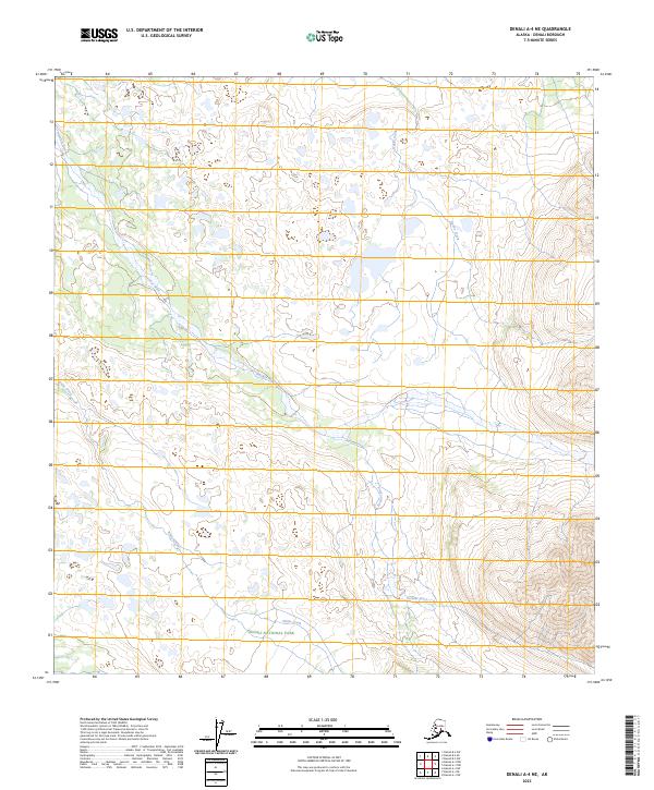 2023 Map of Denali A-4 NE, 2023 Print