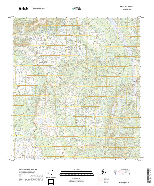 2023 Map of Denali A-5 NE, 2023 Print