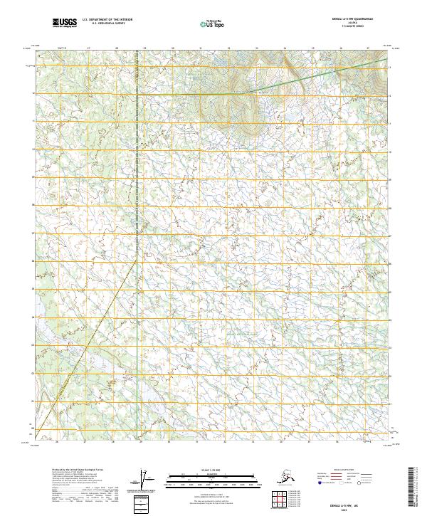 USGS Topographic Map – Denali A-5 NW