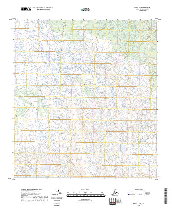 2023 Map of Denali A-5 SE, 2023 Print