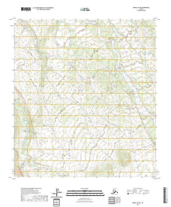 2023 Map of Denali A-6 NE, 2023 Print