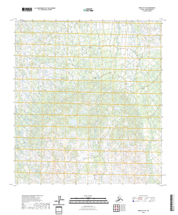 2023 Map of Denali B-4 SE, 2023 Print