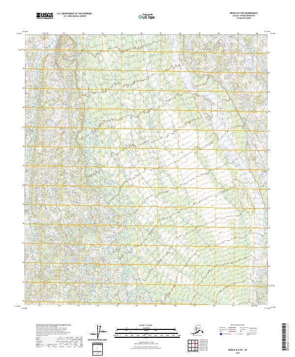 2023 Map of Denali B-4 SW, 2023 Print