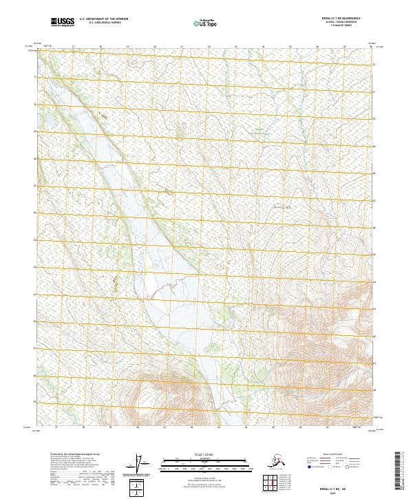 USGS Topographic Map – Denali C-1 NE