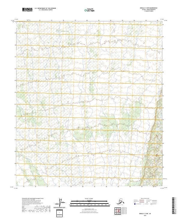 2023 Map of Denali C-3 NW, 2023 Print