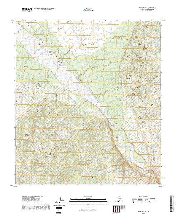 2023 Map of Denali C-3 SW, 2023 Print