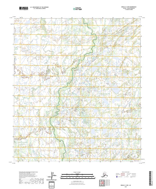 USGS Topographic Map – Denali C-4 NW