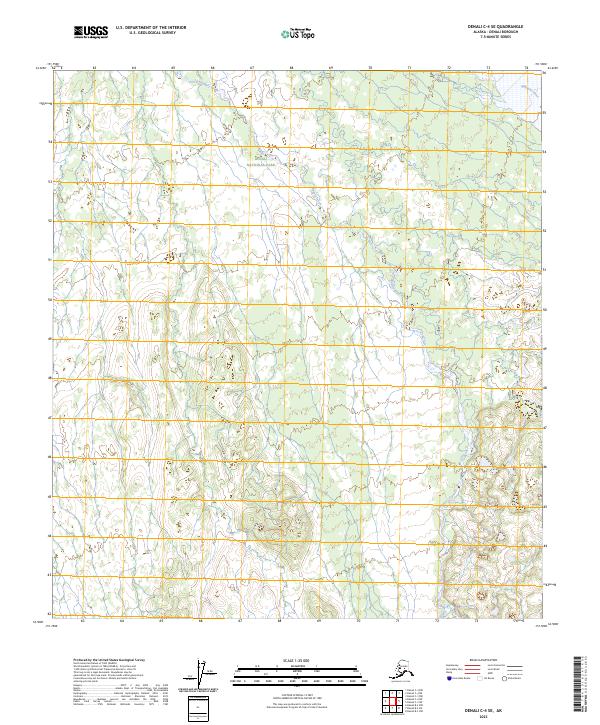 2023 Map of Denali C-4 SE, 2023 Print