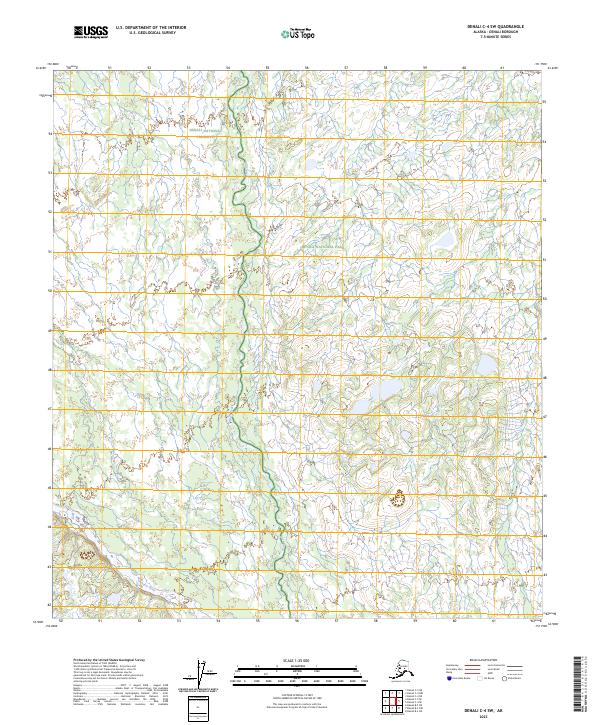 2023 Map of Denali C-4 SW, 2023 Print