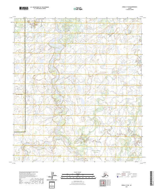 USGS Topographic Map – Denali C-5 NE
