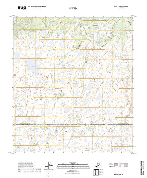 USGS Topographic Map – Denali C-5 NW