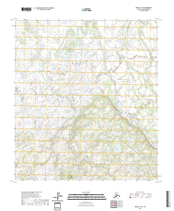 USGS Topographic Map – Denali C-5 SE