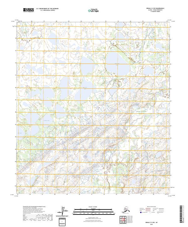 USGS Topographic Map – Denali C-5 SW