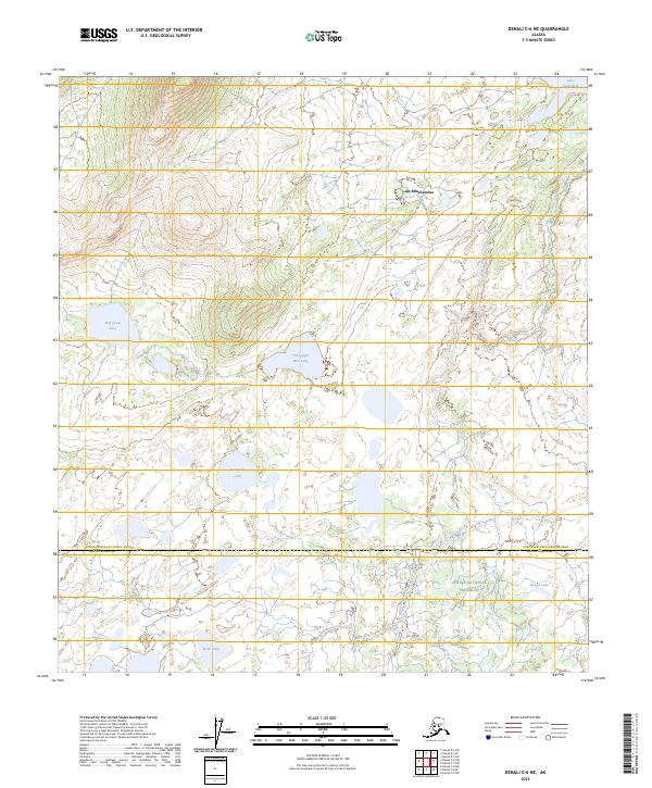 USGS Topographic Map – Denali C-6 NE