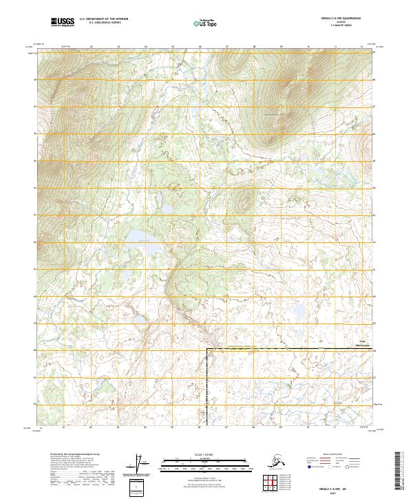 USGS Topographic Map – Denali C-6 NW