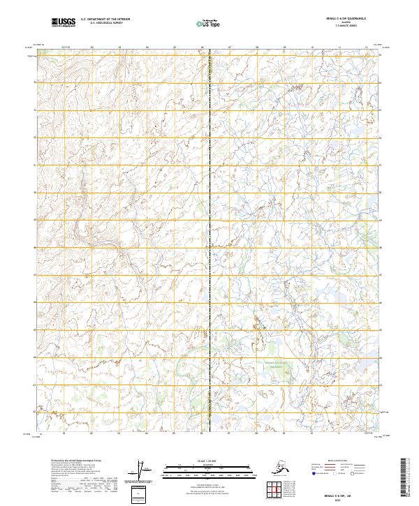 2023 Map of Denali C-6 SW, 2023 Print