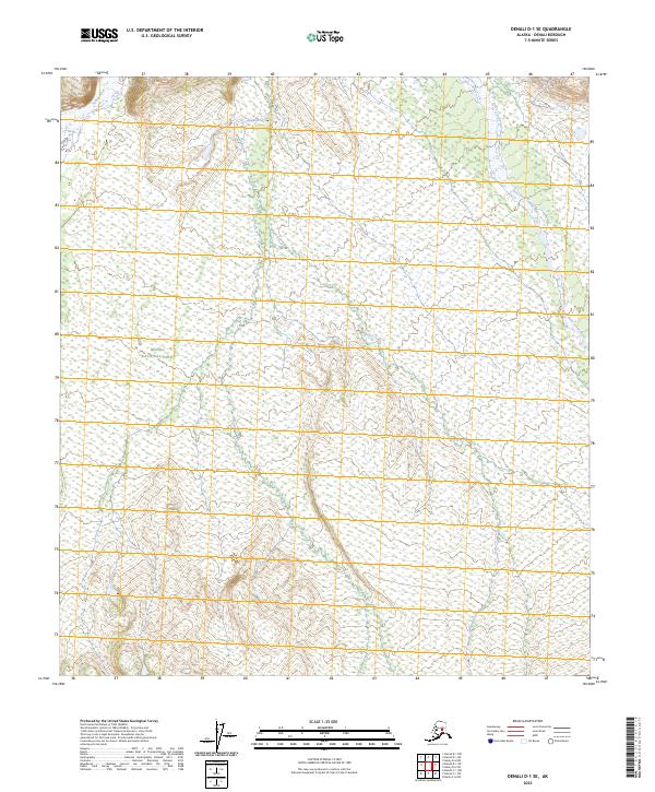2023 Map of Denali D-1 SE, 2023 Print