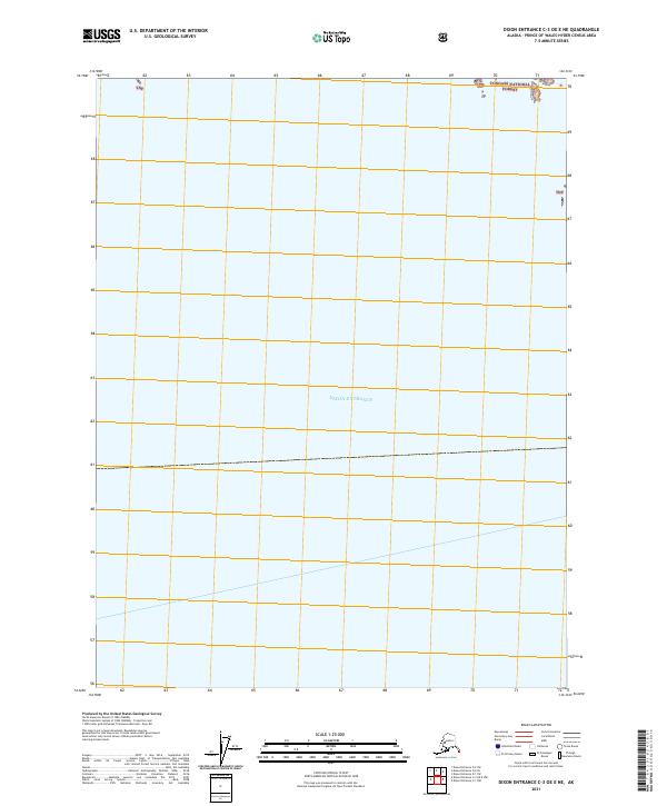 2021 Map of Dixon Entrance C-3 OE E NE, 2021 Print