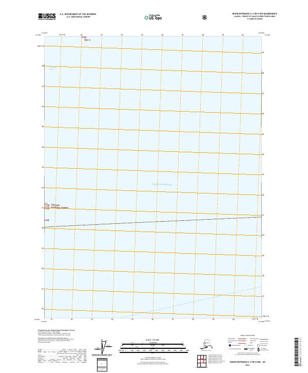 2021 Map of Dixon Entrance C-3 OE E NW, 2021 Print