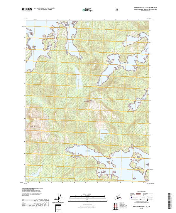 USGS Topographic Map – Dixon Entrance D-1 NE