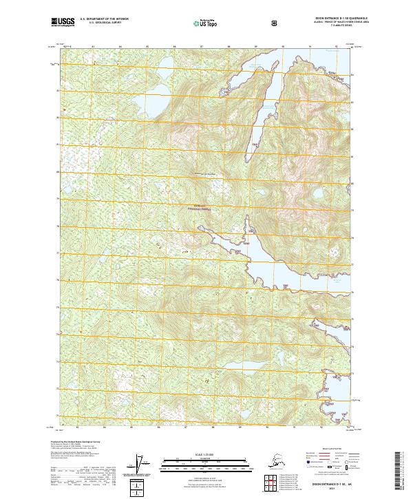 USGS Topographic Map – Dixon Entrance D-1 SE
