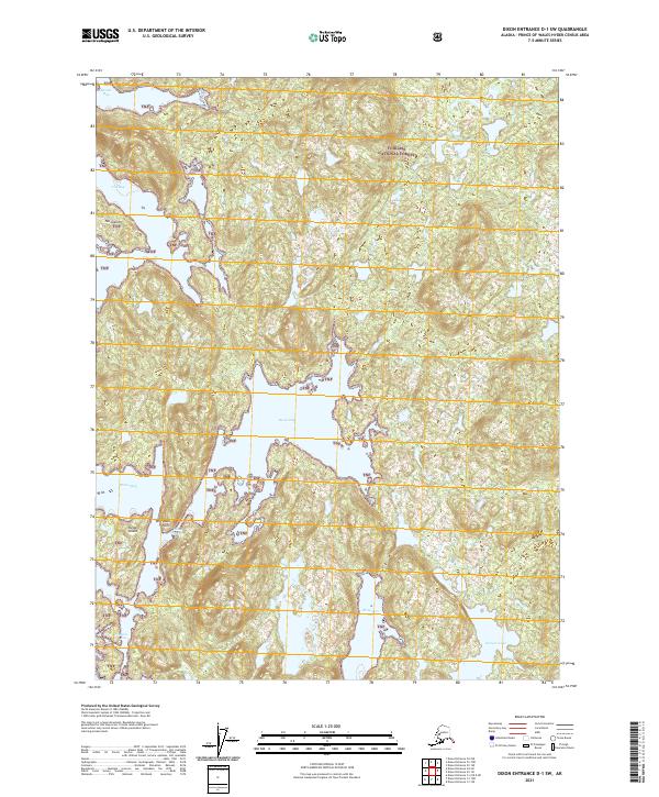 USGS Topographic Map – Dixon Entrance D-1 SW