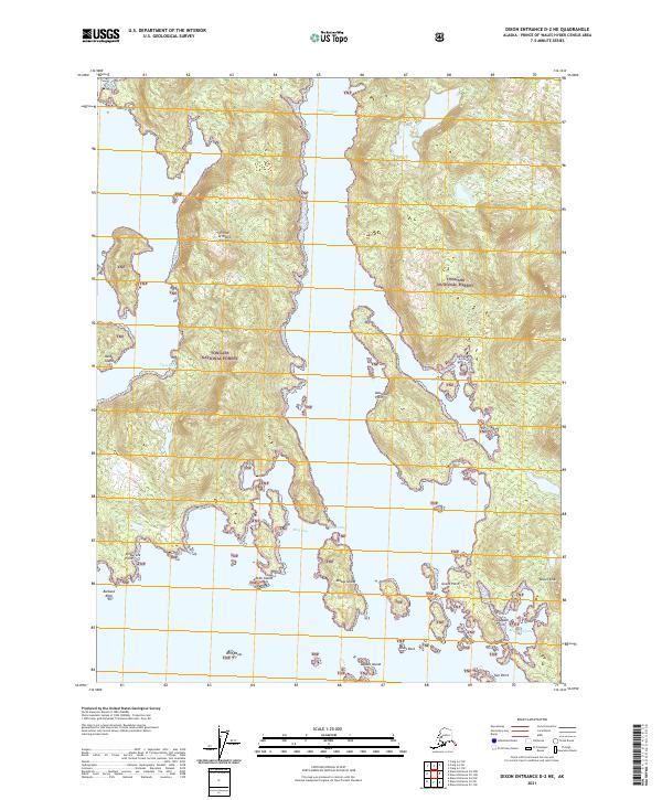 USGS Topographic Map – Dixon Entrance D-2 NE