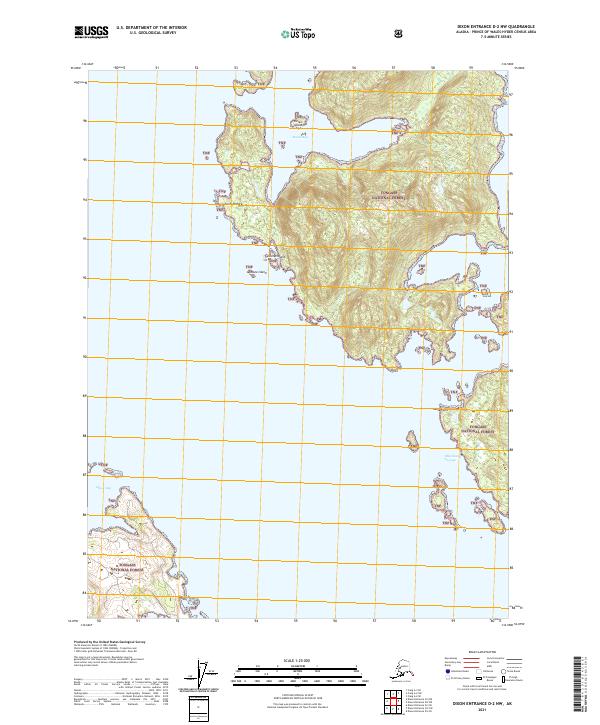 USGS Topographic Map – Dixon Entrance D-2 NW