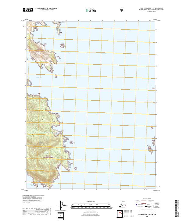 USGS Topographic Map – Dixon Entrance D-2 SW
