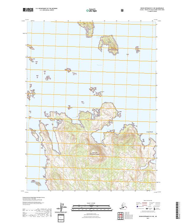 USGS Topographic Map – Dixon Entrance D-3 NE