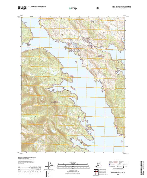 USGS Topographic Map – Dixon Entrance D-3 SE