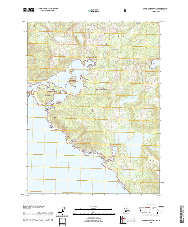 USGS Topographic Map – Dixon Entrance D-3 SW