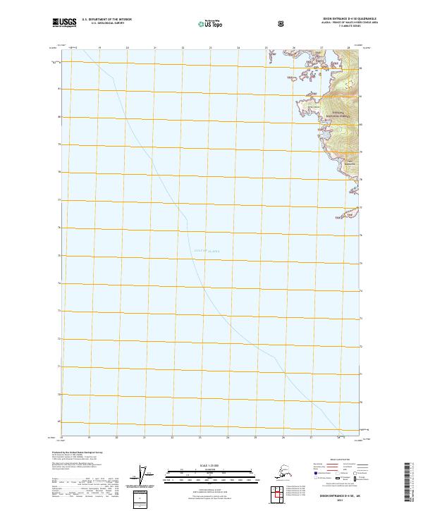 USGS Topographic Map – Dixon Entrance D-4 SE