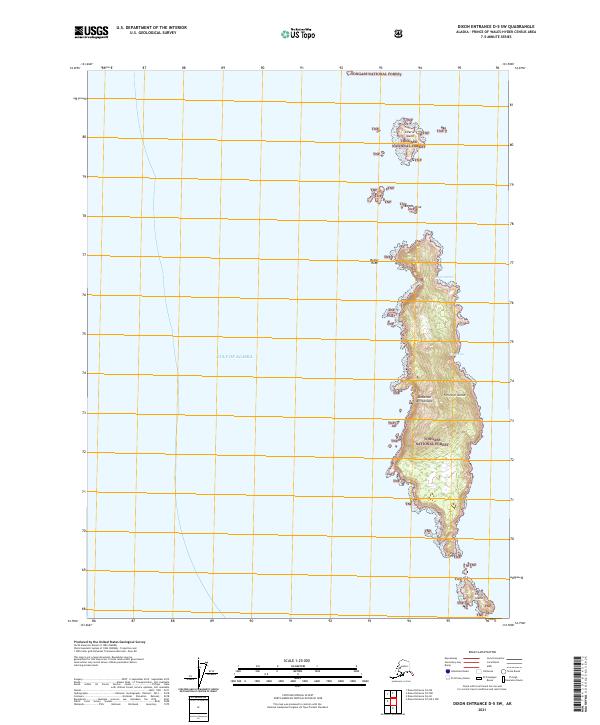 USGS Topographic Map – Dixon Entrance D-5 SW