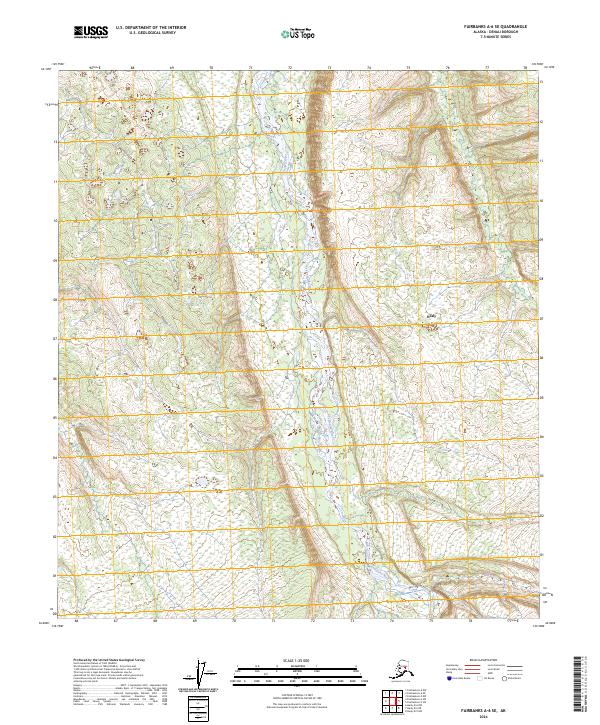 2024 Map of Fairbanks A-6 SE, 2024 Print