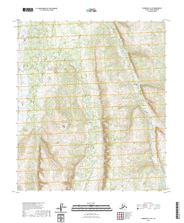 2024 Map of Fairbanks A-6 SW, 2024 Print