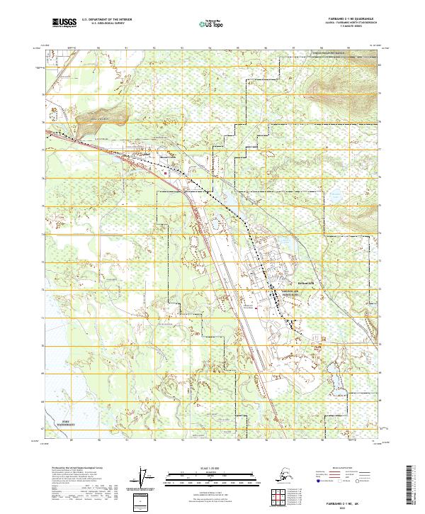 USGS Topographic Map – Fairbanks C-1 NE
