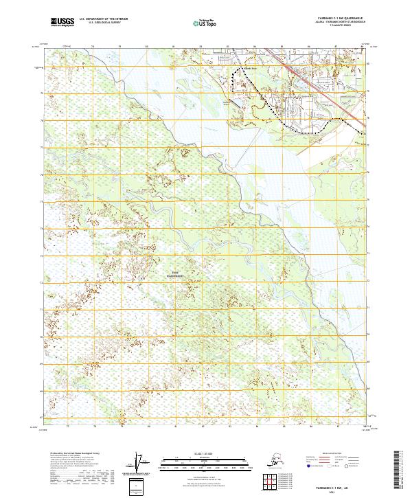 USGS Topographic Map – Fairbanks C-1 NW