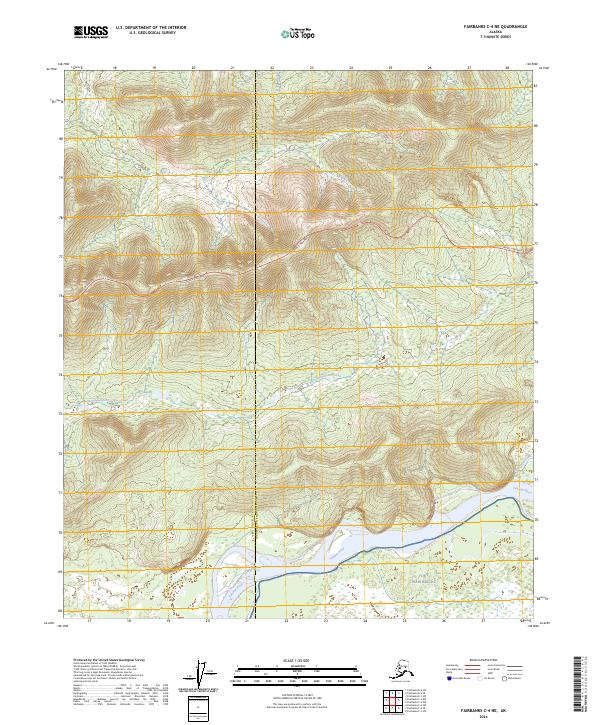USGS Topographic Map – Fairbanks C-4 NE